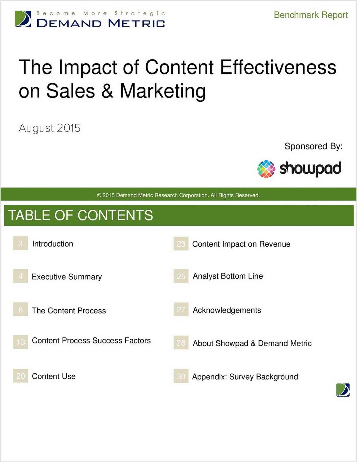 The Impact of Content Effectiveness on Sales and Marketing