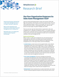 Sirius Decisions Brief: Has Your Organization Outgrown Its Sales Asset Management Tool?
