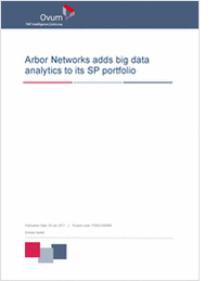 Arbor Networks Adds Big Data Analytics to Its SP Portfolio