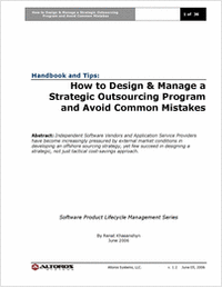 How to Design & Manage a Strategic Outsourcing Program and Avoid Common Mistakes