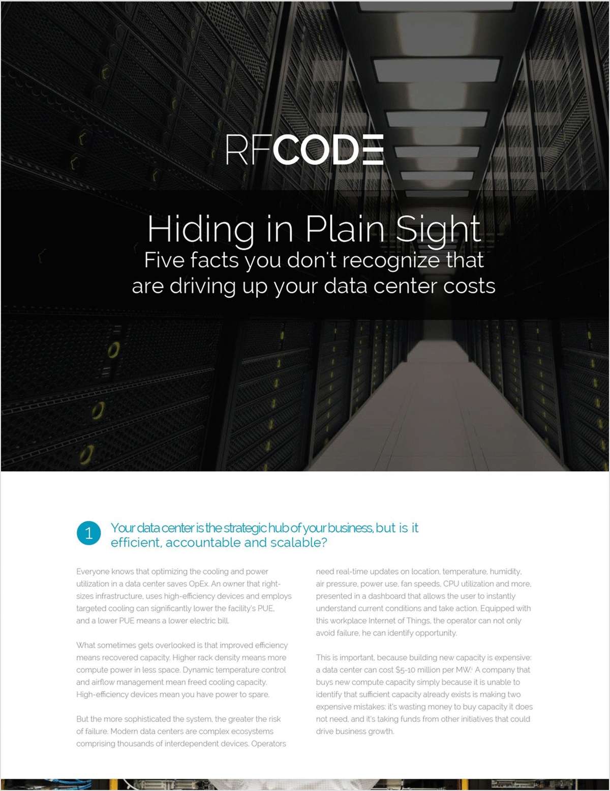 5 Data Center Facts Driving Up Costs That You Need to Recognize