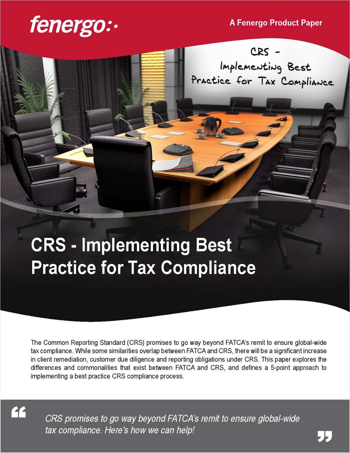 CRS - Implementing Best Practice Global Tax Compliance