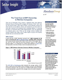 The Total Cost of ERP Ownership in Mid-Size Companies