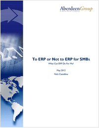 To ERP or Not to ERP for SMB's