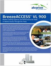 BreezeACCESS® VL 900 - The New Benchmark in 900 MHz