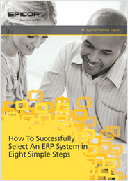 How to Successfully Select An ERP System in Eight Simple Steps