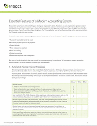 Essential Features of a Modern Accounting System
