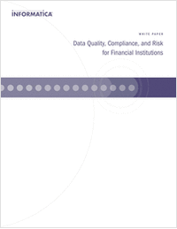 Data Quality, Compliance, and Risk for Financial Institutions