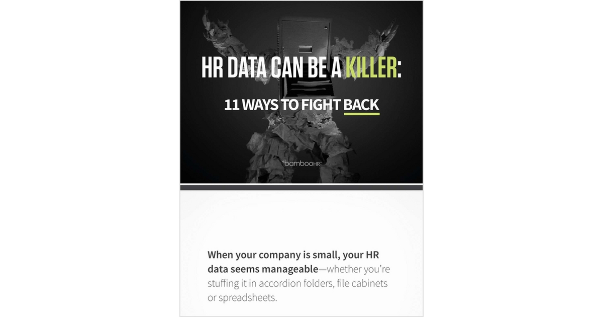 HR Data Can Be A Killer: 11 Ways to Fight Back