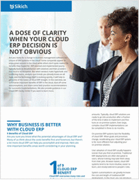 A Dose of Clarity When Your Cloud ERP Decision Is Not Obvious