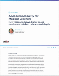 Digital Books: A Modern Modality for Modern Learners