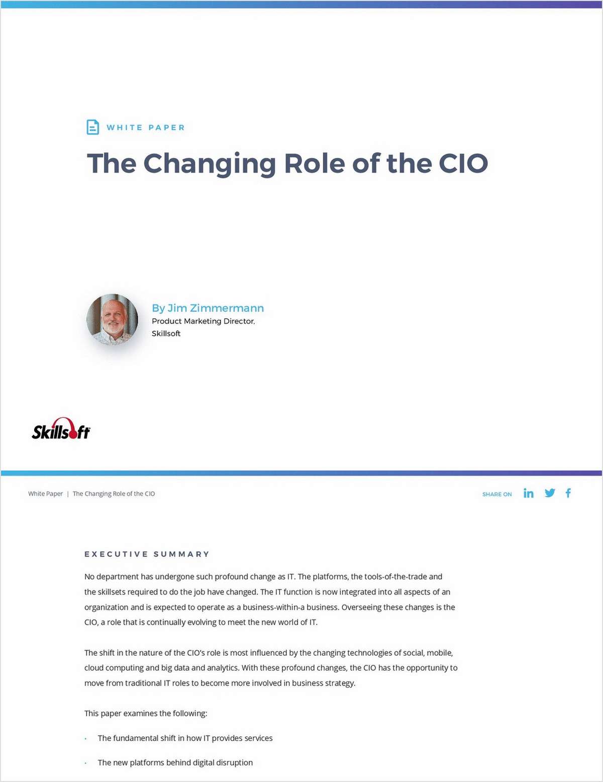 The Changing Role of the CIO