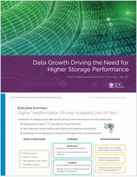 Data Growth Driving the Need for Higher Storage Performance
