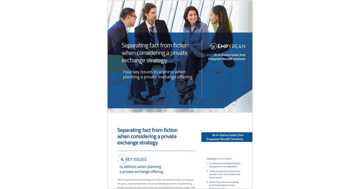 Separating Fact From Fiction When Considering a Private Exchange Strategy