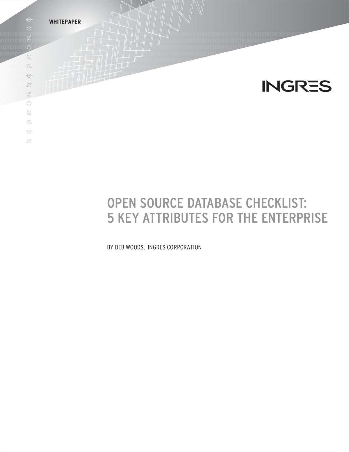 Open Source Database Checklist: 5 Key Attributes for the Enterprise