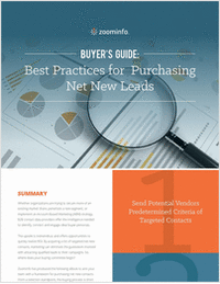 Best Practices for Purchasing Net New Leads