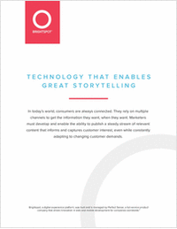 Technology that Enables Great Storytelling
