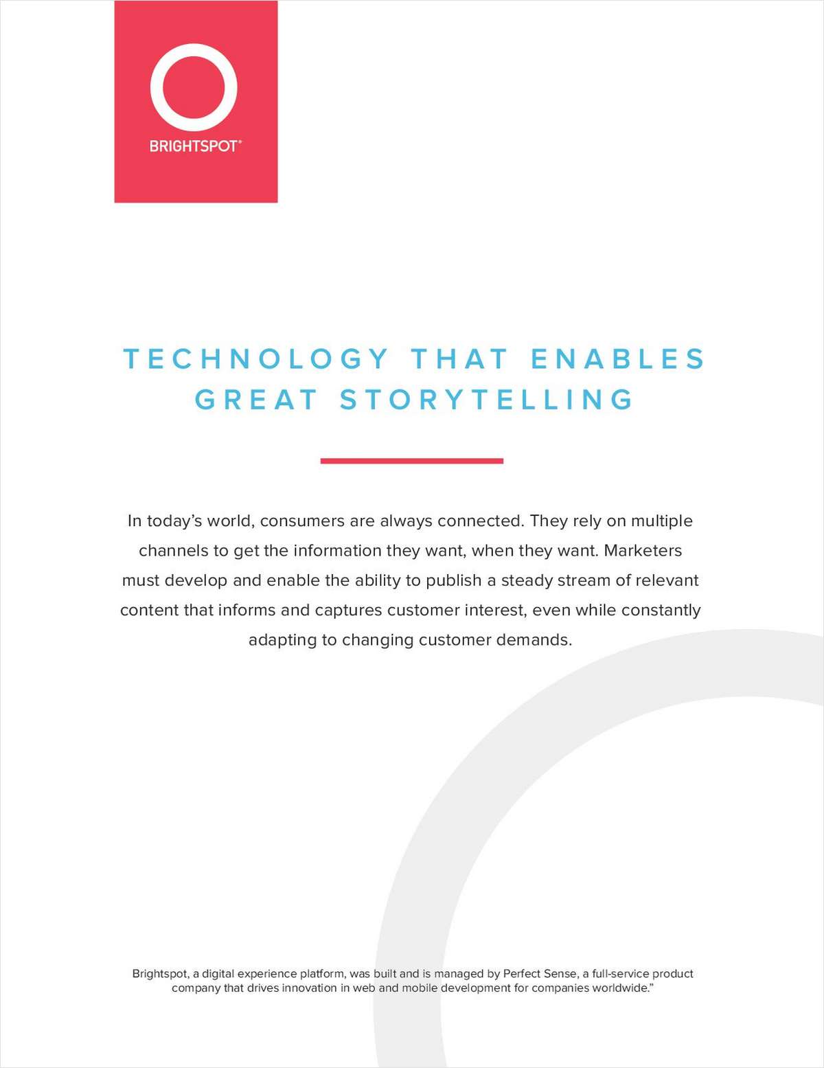Technology that Enables Great Storytelling
