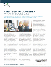 Strategic Procurement: What it Looks Like