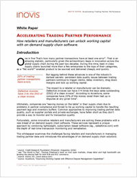 Accelerating Trading Partner Performance: How Retailers and Manufacturers can Unlock Working Capital with on-demand Supply Chain Software