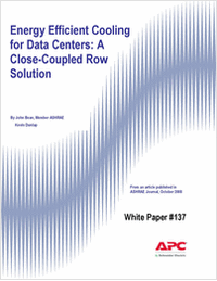 Energy Efficient Cooling for Data Centers: A Close-Coupled Row Solution