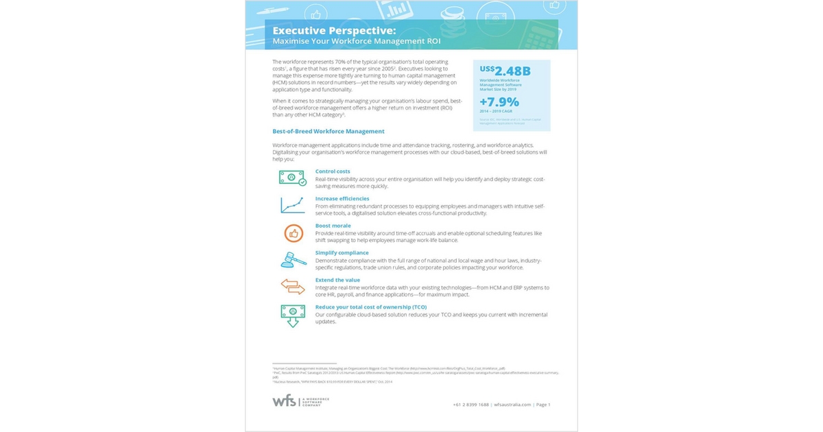 Maximise Your Workforce Management ROI
