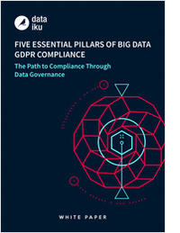 Five Essential Pillars of Big Data GDPR Compliance