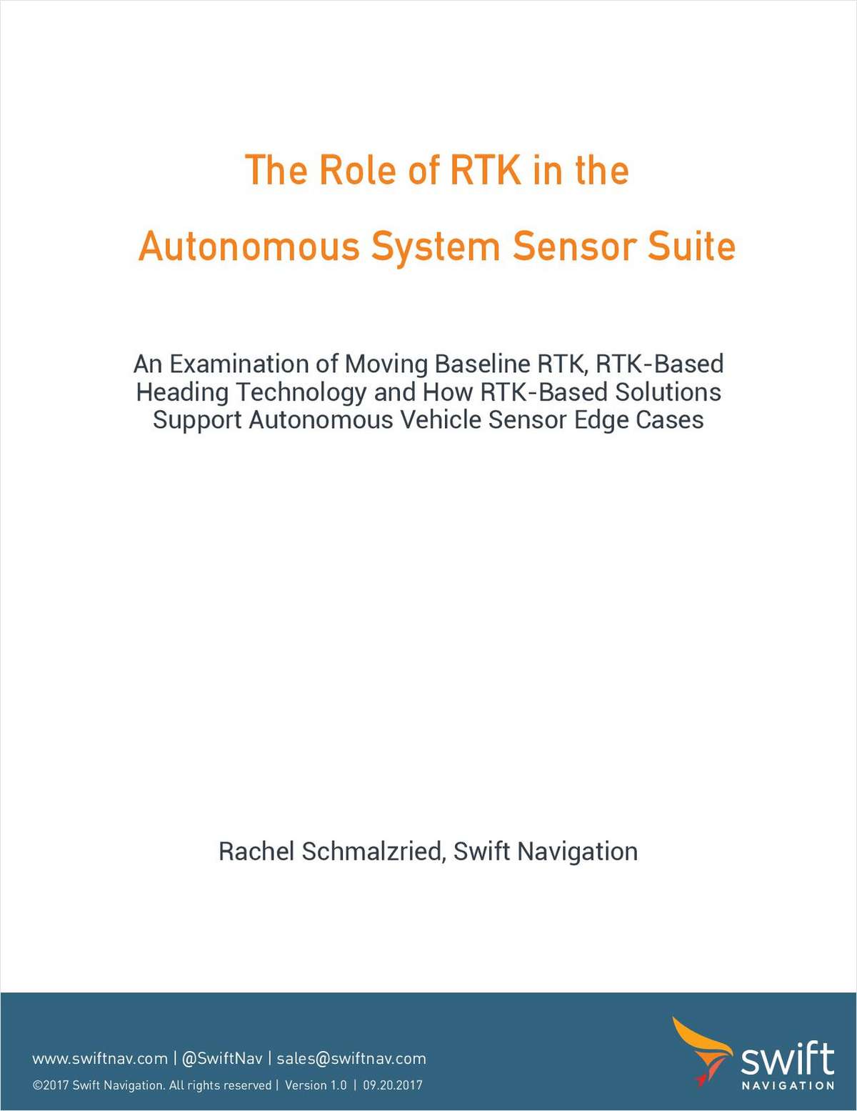 The Role of RTK in the Autonomous System Sensor Suite
