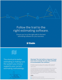 Follow the Trail to the Right Estimating Software