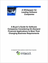 A Buyer's Guide for On-Demand Financials