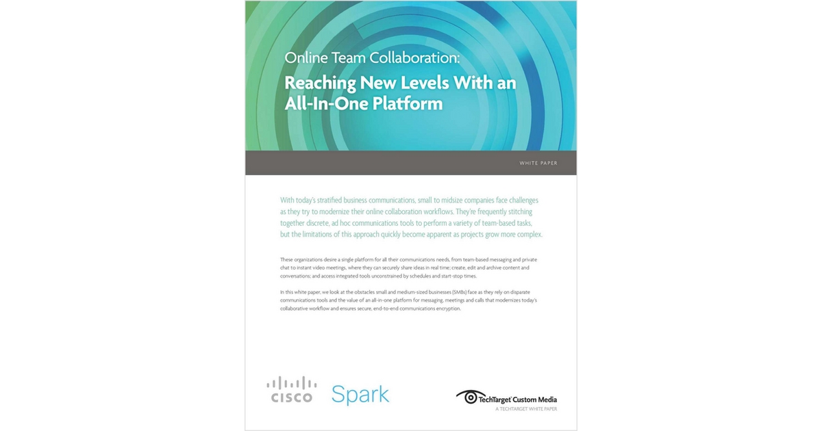 The Essential Team Collaboration Kit - includes Free 30 Day Trial to Cisco WebEx and Cisco Spark‎