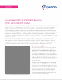 Data governance and data quality: What you need to know