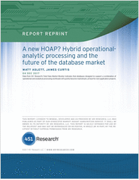 A New HOAP? Hybrid Operational Analytic Processing and the Future of the Database Market