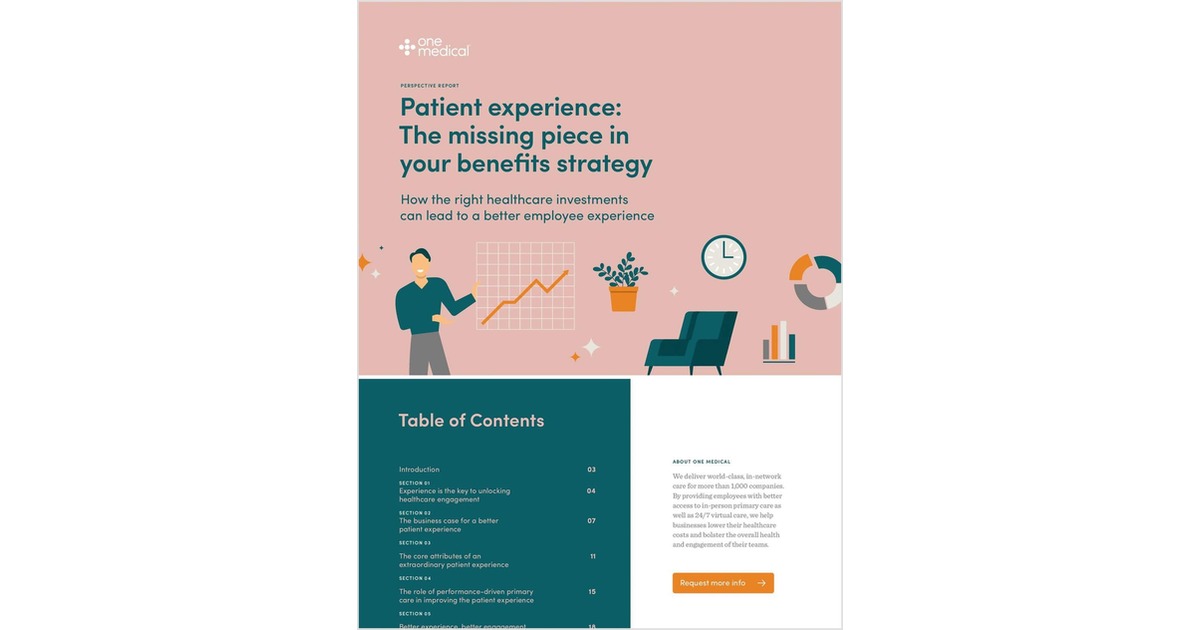 Patient Experience: The Missing Piece in Your Benefits Strategy