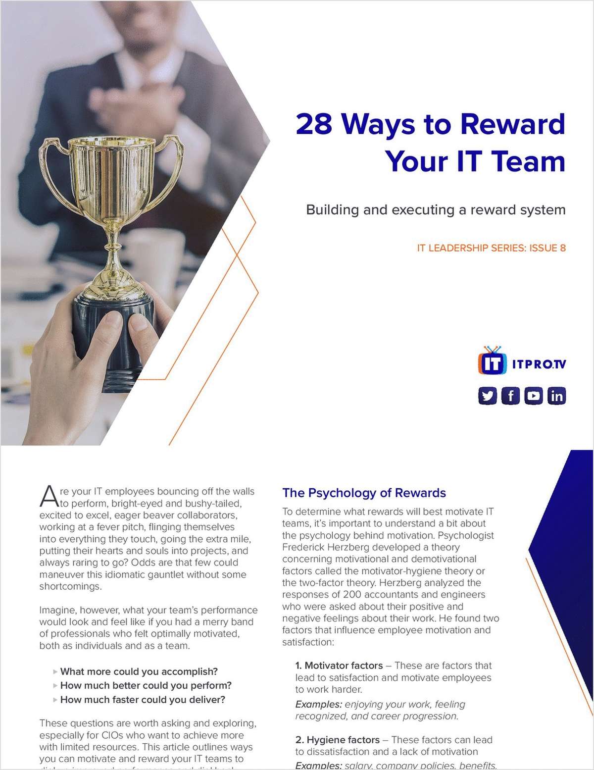 28 Ways to Reward Your IT Team