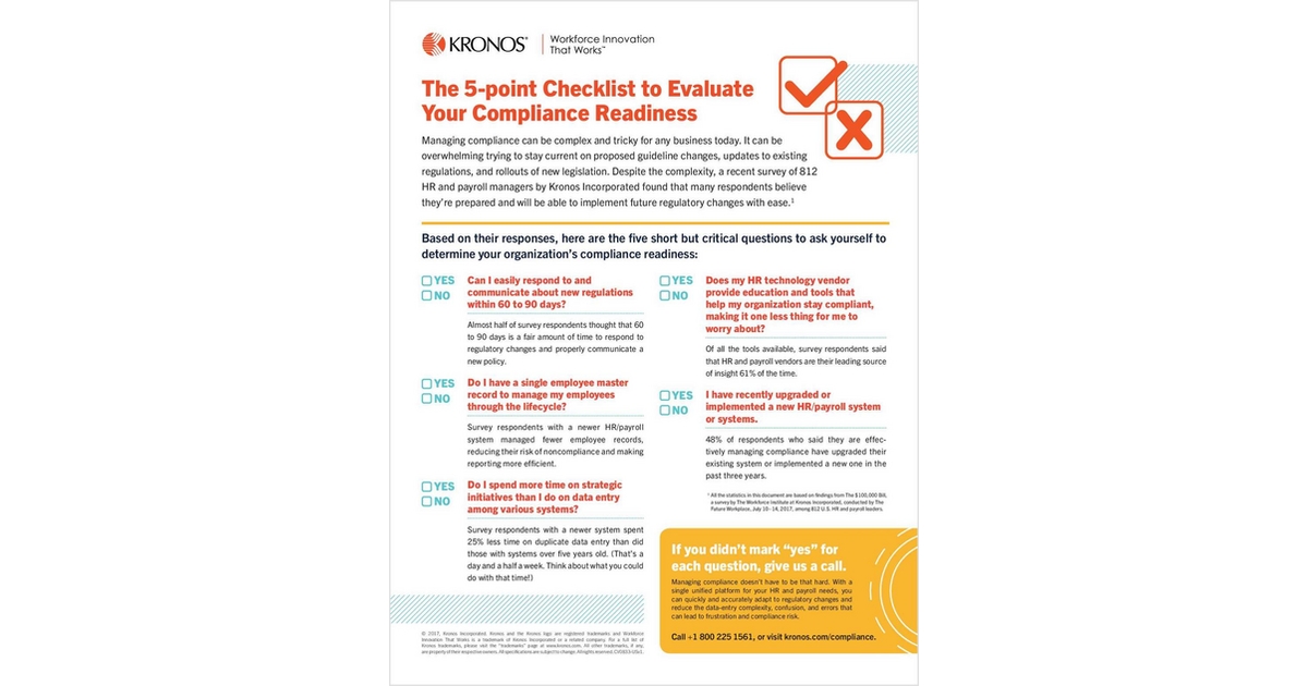 The 5-Point Checklist to Evaluate Your Compliance Readiness