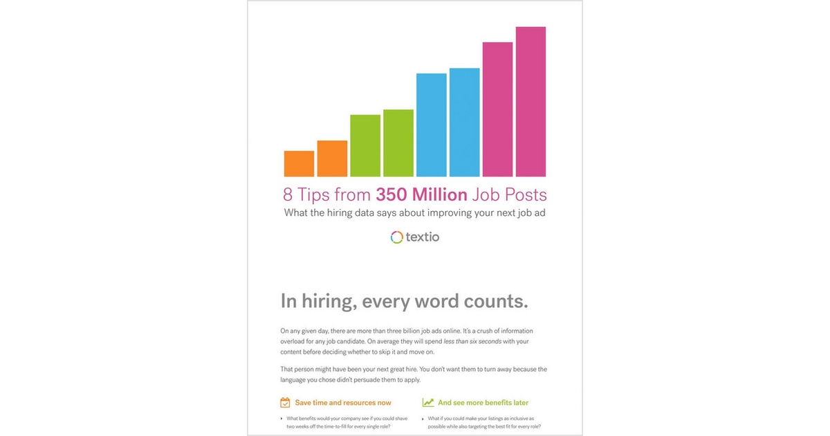8 Tips from 350 Million Job Posts
