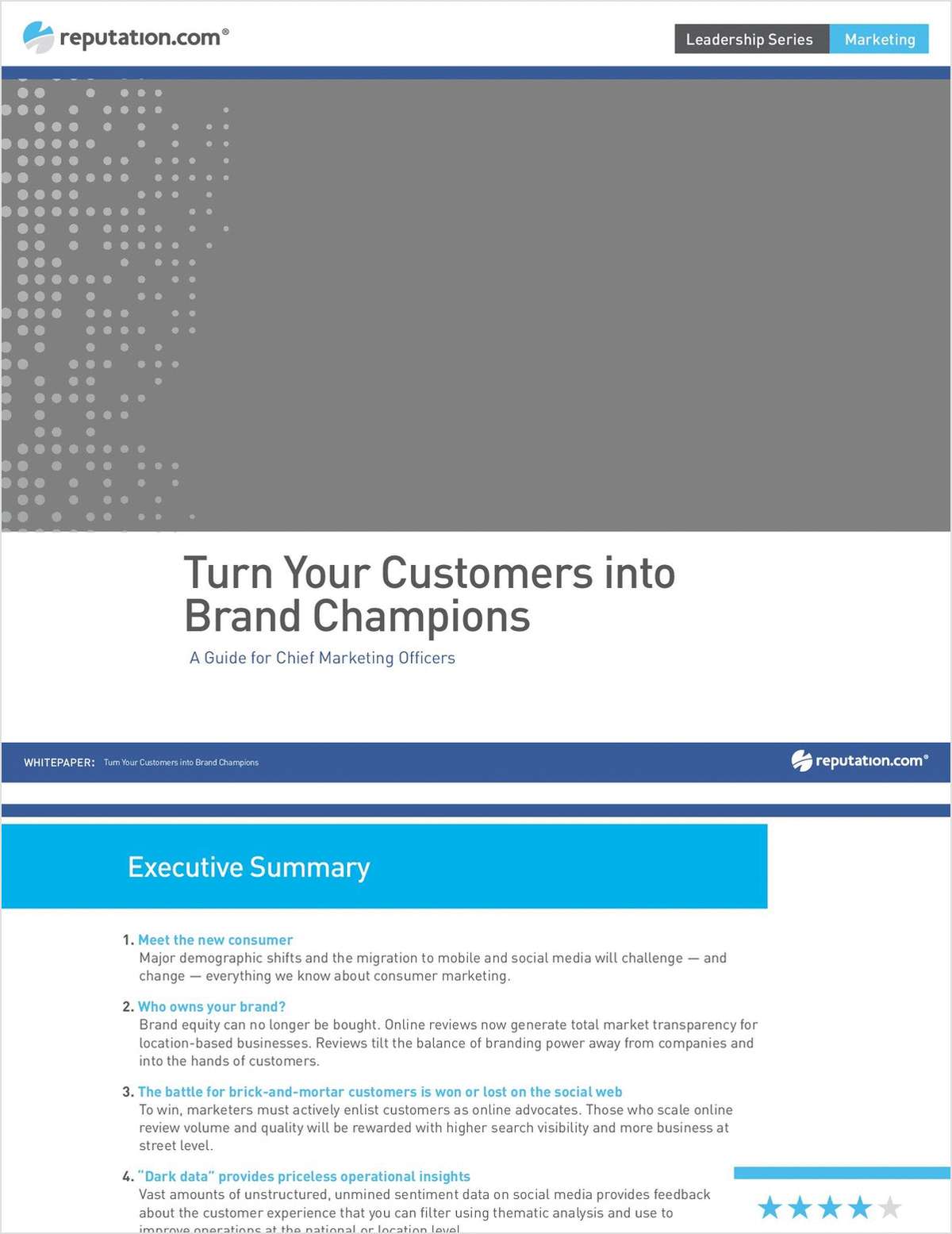 Turn Customers into Brand Champions