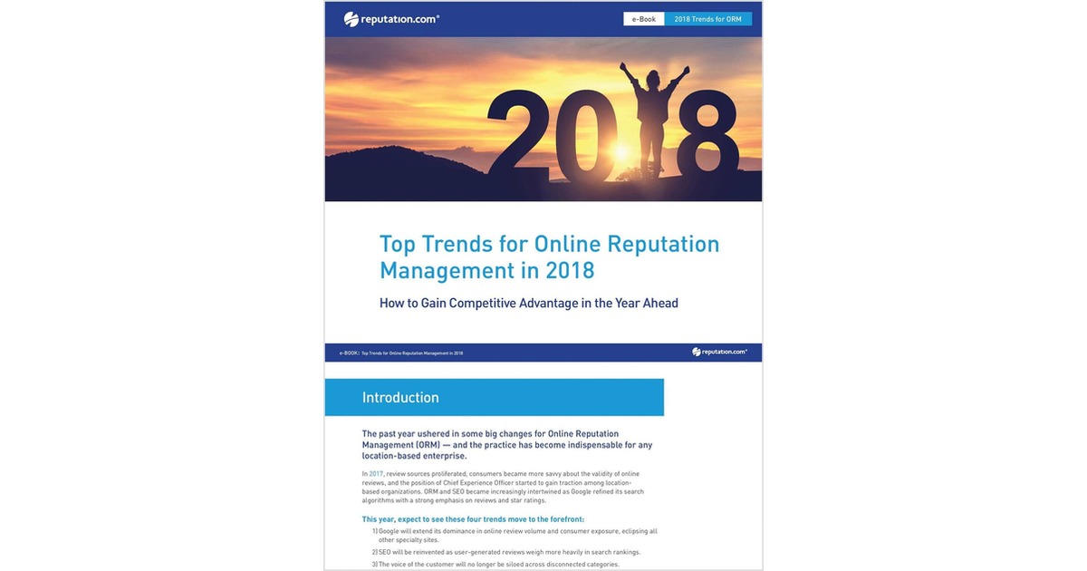 Top Trends for Online Reputation Management in the Healthcare Industry