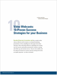 Video Webcasts: 10 Proven Success Strategies for your Business