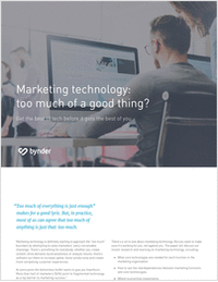 Marketing Technology: Too Much of a Good Thing?