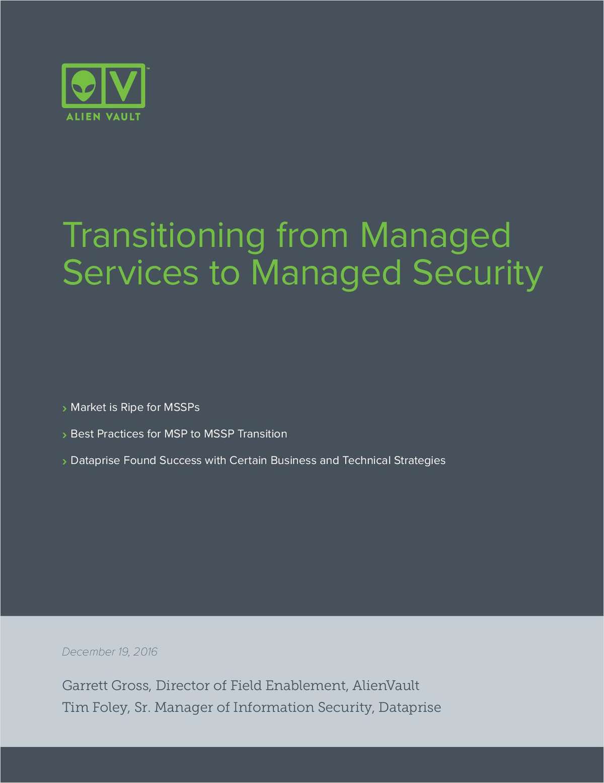 Transitioning from Managed Services to Managed Security