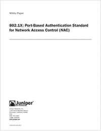 802.1X Authentication Standard for Network Access Control
