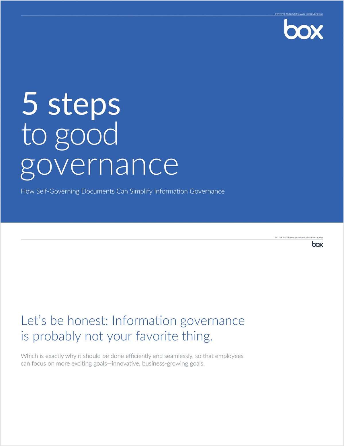 5 Steps to Good Governance