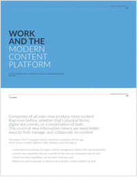 Work and the Modern Content Platform
