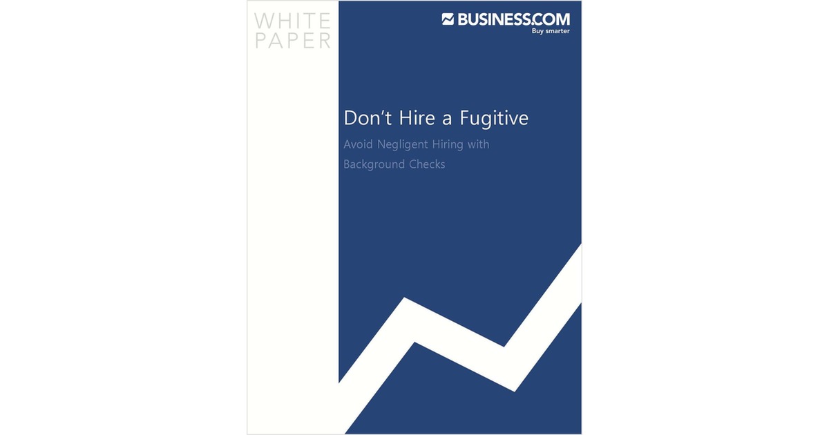 Avoid Negligent Hiring with Background Checks