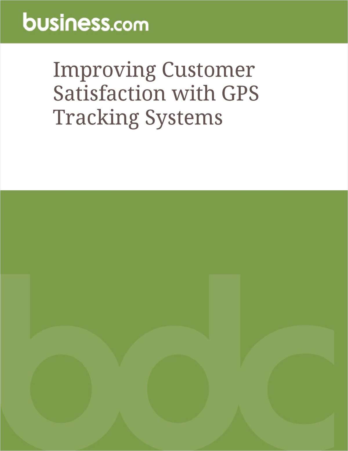 Improving Customer Satisfaction with GPS Tracking Systems