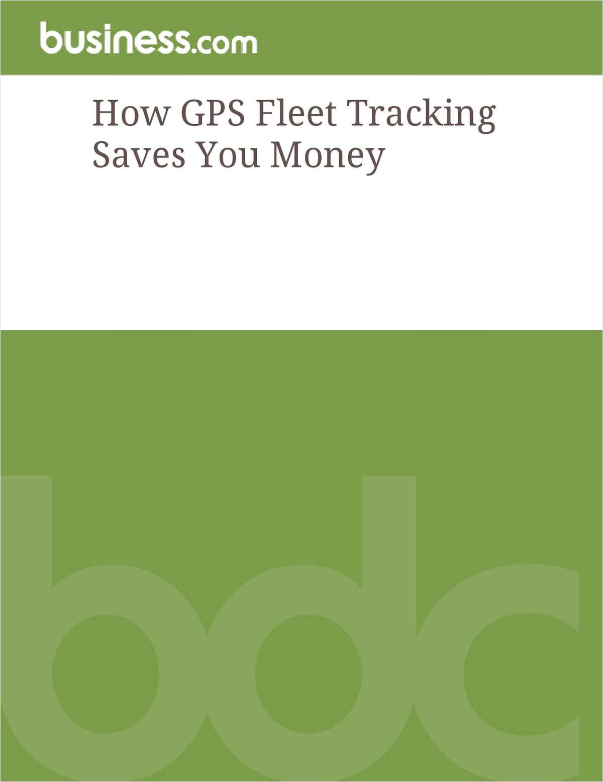 How GPS Fleet Tracking Saves You Money