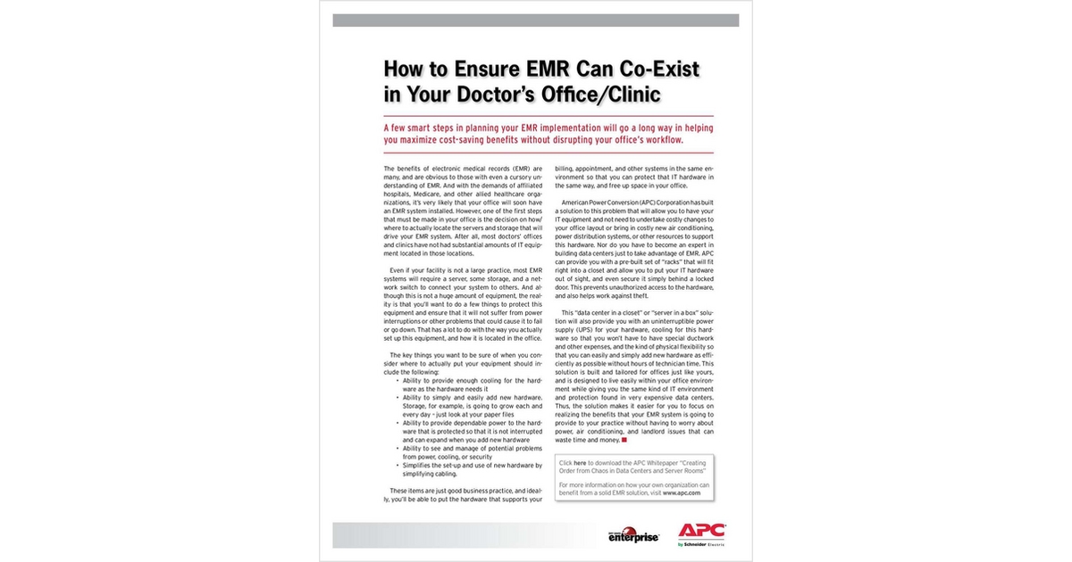 How to Ensure EMR Can Co-Exist in Your Doctor's Office/Clinic