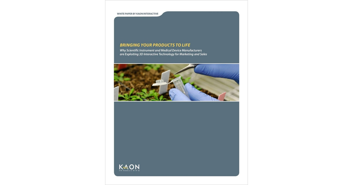 Why Scientific Instrument and Medical Device Manufacturers are Exploiting 3D Interactive Technology for Marketing and Sales